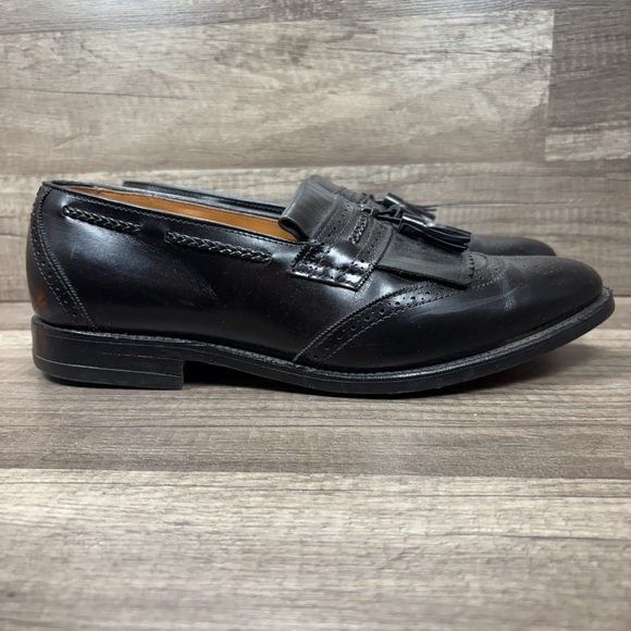 Allen Edmonds Tassell Loafer USA Black Mens US Size 10 Extra Wide 75400 Shoes - Picture 1 of 10